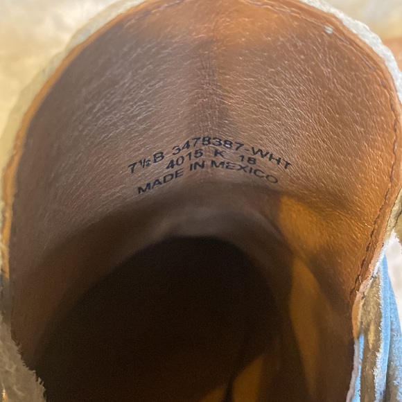 Frye Naomi Pickstitch Bootie, White, 7.5 - Picture 7 of 9